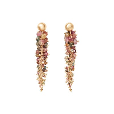 Tourmaline waterfall earrings by Carousel
